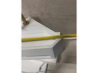 Wb - hoekfontein solid surface 35x49x16 cm + kraan - afbeelding 9 van  10