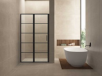 Wb - horizon nisdeur met vast deel en raster 90x200 - 20.3571 - douchedeur - afbeelding 1 van  2