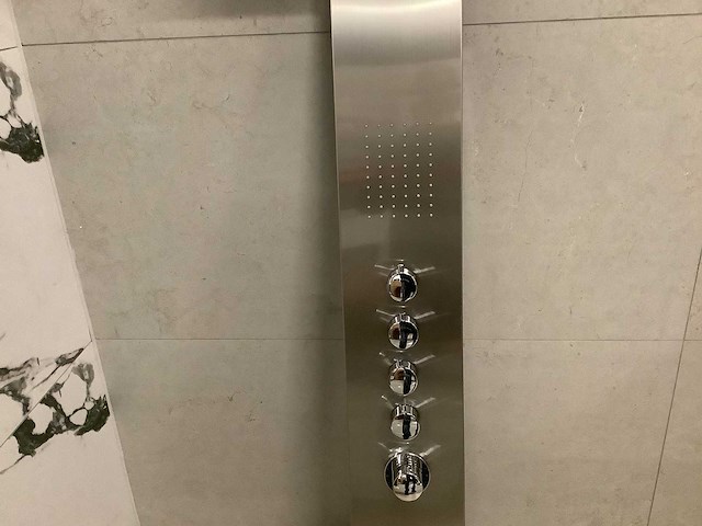Wb - huron 29.3751 - douchekolom rvs met thermostatische kraan - afbeelding 3 van  9