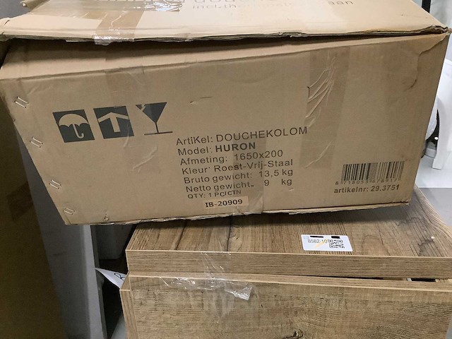 Wb - huron 29.3751 - douchekolom rvs met thermostatische kraan - afbeelding 8 van  9