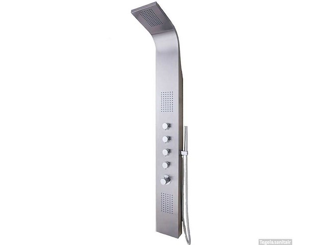 Wb - huron 29.3751 - douchekolom rvs met thermostatische kraan - afbeelding 1 van  8
