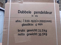 Wb - lagos pendeldeur in nis 100x200 - 20.3822 - douchedeur - afbeelding 2 van  3