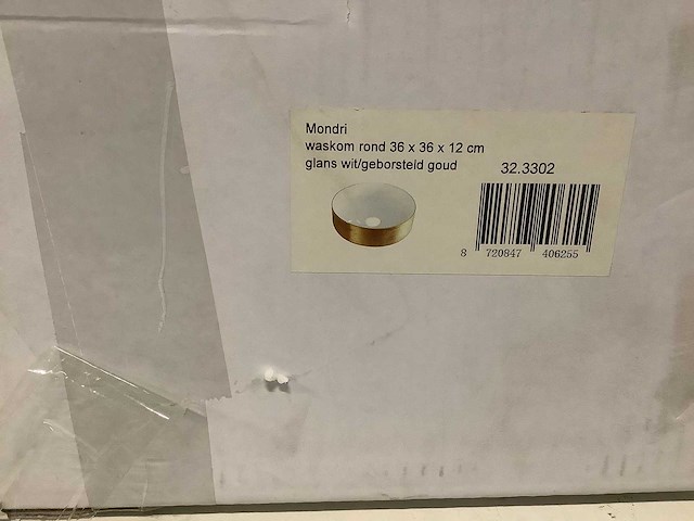 Wb - mondri 32.3302 - waskom 36x36x12 cm - afbeelding 3 van  4