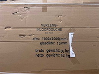 Wb - rolso verleng inloopdouche 100x200 - 20.3995 - douche & badwand - afbeelding 2 van  3