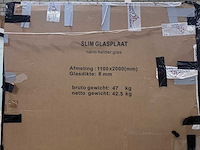 Wb - slim glasplaat 110x200 - douche & badwand - afbeelding 2 van  3