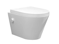 Wb - vesta 32.3331 - bidet wc met geïntegreerde kraan koud randloos incl. wc-bril - afbeelding 1 van  4
