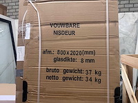 Wb - vouwbare nisdeur 80x202cm - 20.3720 - douchedeur - afbeelding 2 van  3