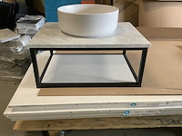 Wb - waskom met muurbeugel 60x46x27 cm - afbeelding 2 van  4