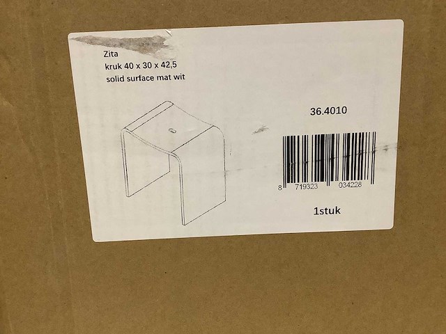 Wb - zita - badkamer kruk wiesbaden 40x30x42,5 cm - afbeelding 4 van  6