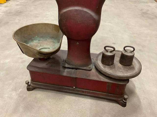 W.c. olland vintage weegschaal - afbeelding 2 van  4