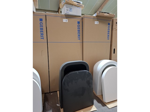 Wc-set geberit/duravit, mat zwart - afbeelding 1 van  9
