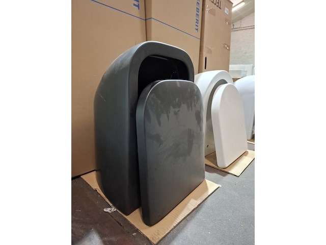 Wc-set geberit/duravit, mat zwart - afbeelding 2 van  9