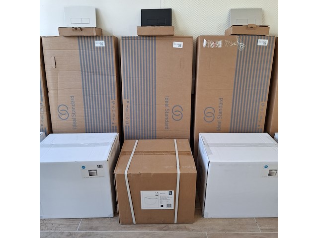 Wc-set ideal standard, wandcloset-set, mat zwart - afbeelding 1 van  6