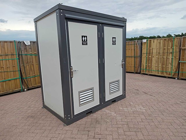 Wc unit dubbel - sanitairunit - afbeelding 1 van  17