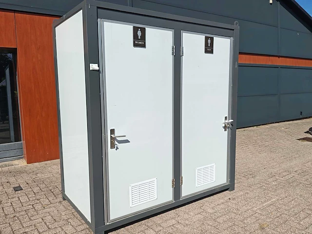 Wc unit dubbel - sanitairunit - afbeelding 1 van  15