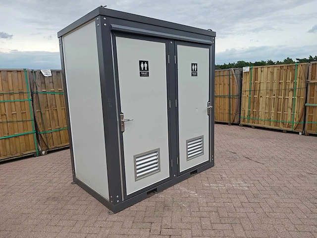 Wc unit dubbel - sanitairunit - afbeelding 1 van  17