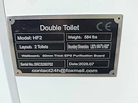 Wc unit dubbel hf2 - sanitairunit - afbeelding 5 van  13