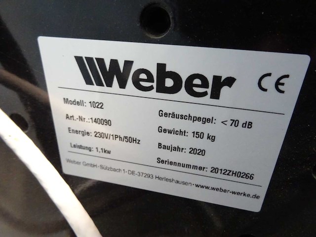 Weber - 2020 - 1022 - bandendemonteerapparaat - afbeelding 4 van  4