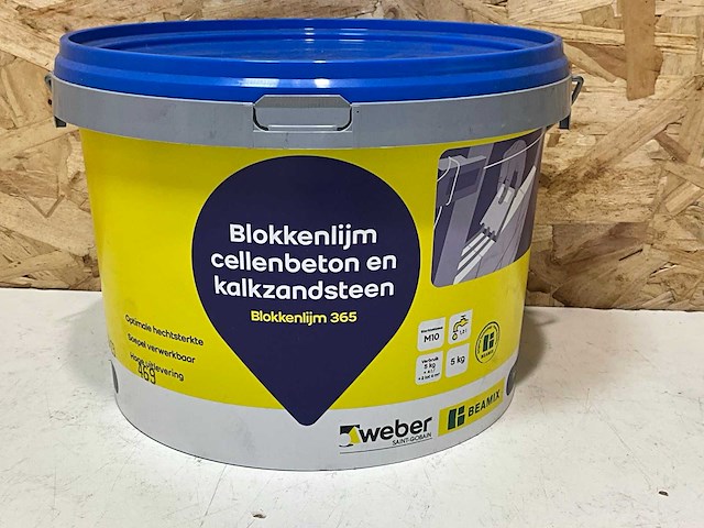 Weber 365 blokkenlijm 5 kg (6x) - afbeelding 1 van  2