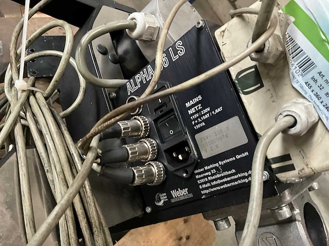 Weber alpha 86 ls etiketteermachine - afbeelding 5 van  5