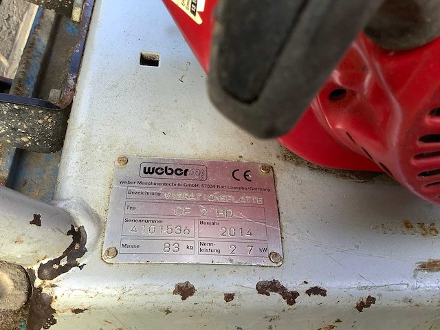 Weber cf 2 hd trilplaat - afbeelding 11 van  11