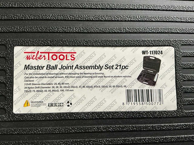 Weber en midlock lager en keerringmontage set en felsset - afbeelding 5 van  5