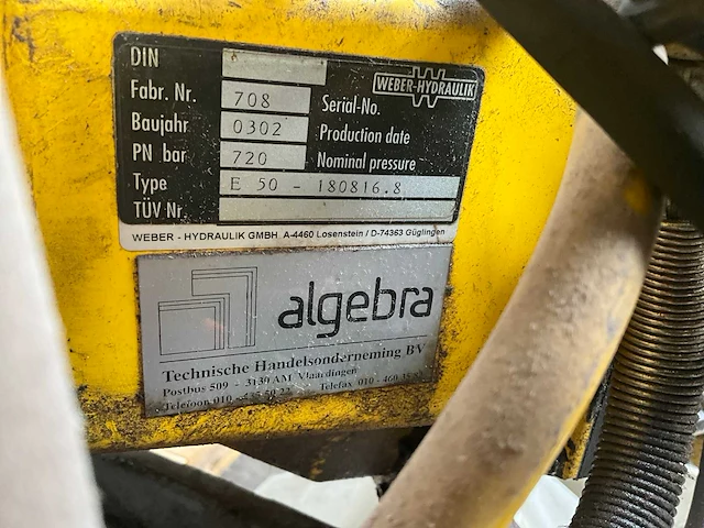 Weber-hydraulic e50-180816.s hydraulisch aggregaat - afbeelding 4 van  5