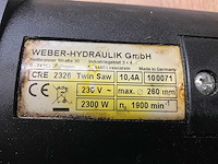 Weber-hydraulik cre 2326 twin saw tegendraaiende reddingszaag - afbeelding 2 van  8