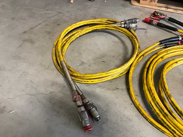 Weber hydraulik hydraulische hogedruk slangenset met verdeelblok - afbeelding 5 van  7