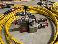 Weber hydraulik hydraulische hogedruk slangenset met verdeelblok - afbeelding 2 van  7