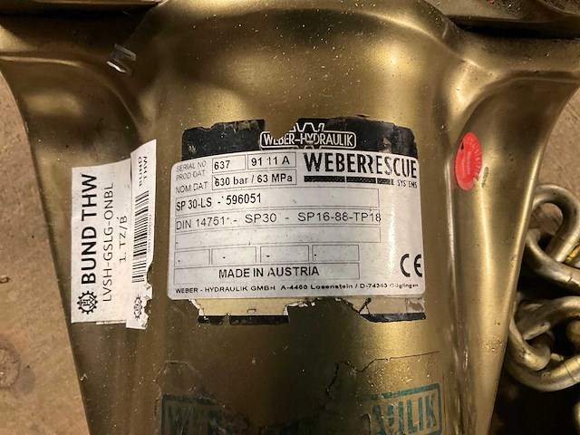Weber hydraulik sp 30-ls hydraulische spreider - afbeelding 5 van  5