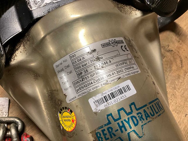 Weber hydraulik sp 35 hydraulische spreider - afbeelding 6 van  6