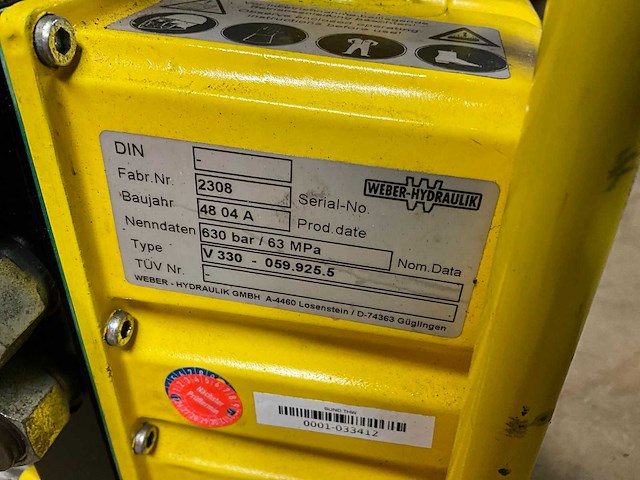 Weber hydraulik v 330 hydraulisch aggregaat - afbeelding 5 van  5