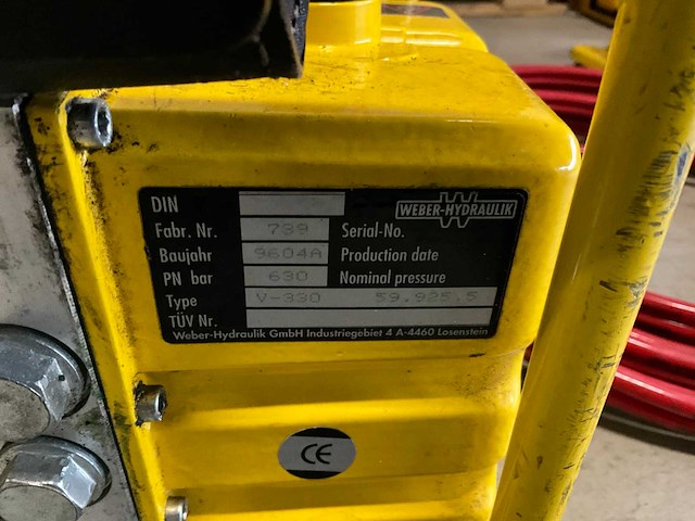 Weber hydraulik v 330 hydraulisch hogedruk aggregaat - afbeelding 4 van  5