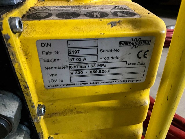Weber hydraulik v 330 hydraulisch hogedruk aggregaat - afbeelding 4 van  5