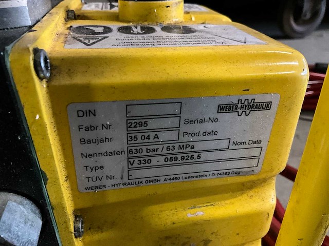 Weber hydraulik v 330 hydraulisch hogedruk aggregaat - afbeelding 4 van  5