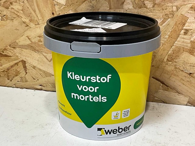 Weber kleurstof voor mortel zwart (10x) - afbeelding 1 van  2