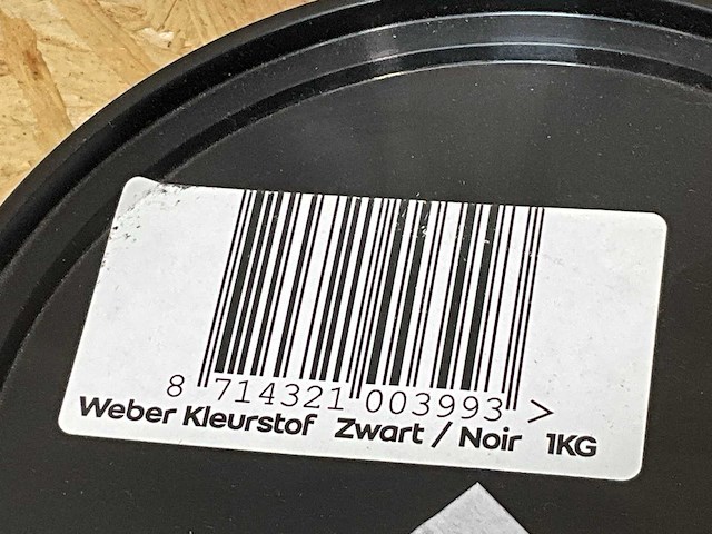 Weber kleurstof voor mortel zwart (10x) - afbeelding 2 van  2