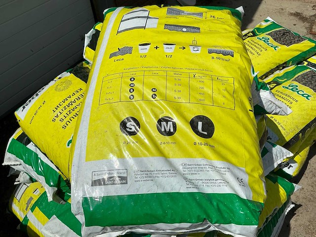 Weber leca l 10–20 mm geëxpandeerde kleikorrels – circa 40 zakken – 3 pallets - afbeelding 4 van  7