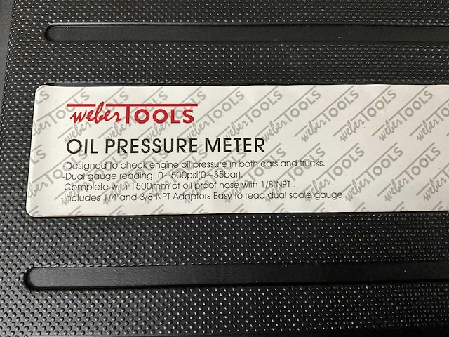 Weber olie drukmeter - afbeelding 4 van  4