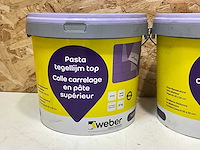 Weber pasta tegellijm 8 kg (2x) - afbeelding 2 van  3