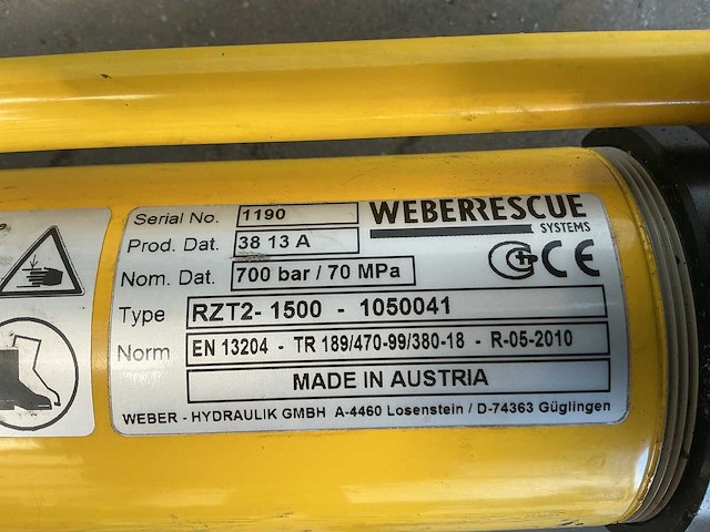 Weber rescue v-ecosilent persmachine/redgereedschap brandweermateriaal - afbeelding 8 van  16