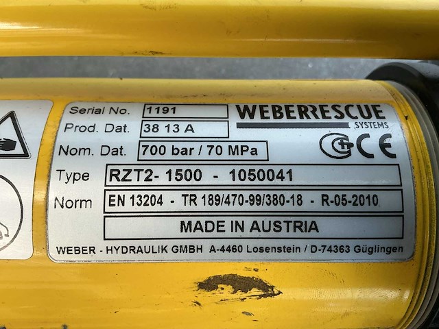 Weber rescue v-ecosilent persmachine/redgereedschap brandweermateriaal - afbeelding 9 van  17