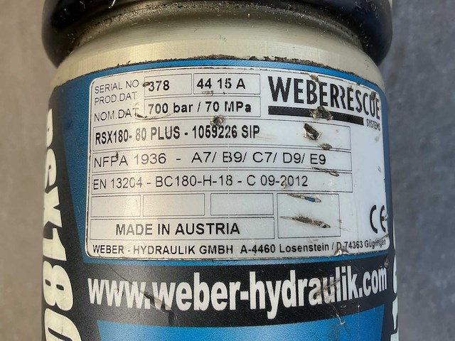 Weber rescue v-ecosilent persmachine/redgereedschap brandweermateriaal - afbeelding 6 van  17