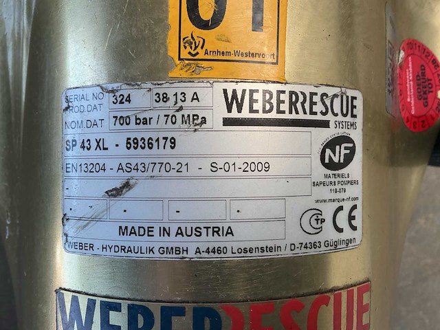 Weber rescue v-ecosilent persmachine/redgereedschap brandweermateriaal - afbeelding 3 van  5