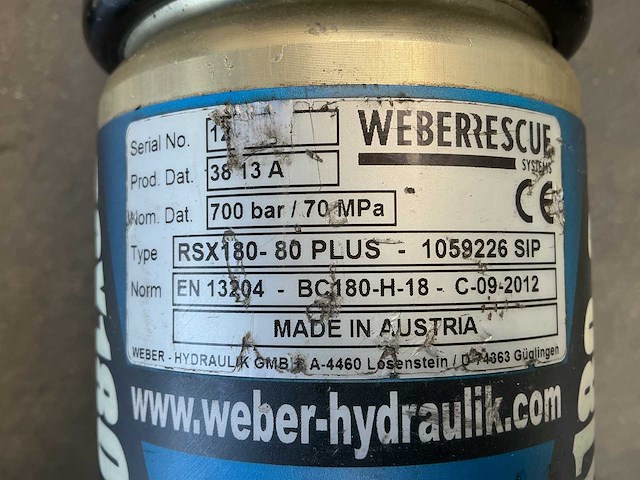 Weber rescue v-ecosilent persmachine/redgereedschap brandweermateriaal - afbeelding 7 van  17