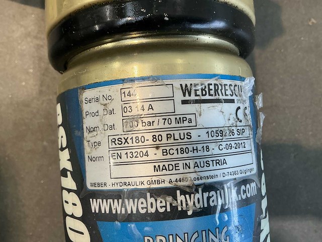 Weber rescue v-ecosilent persmachine/redgereedschap brandweermateriaal - afbeelding 20 van  20