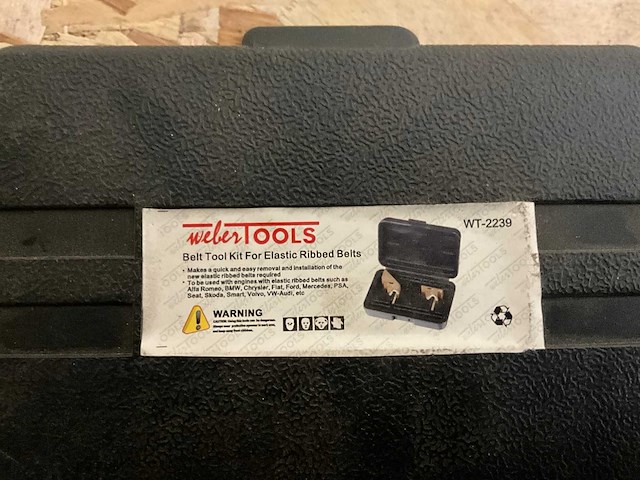 Weber tools wt 2239 riem tool kit (4x) - afbeelding 2 van  3