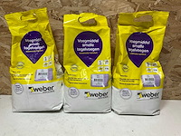 Weber voegmiddel smalle tegelvoegen (3x) - afbeelding 1 van  3