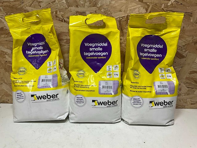 Weber voegmiddel smalle tegelvoegen (3x) - afbeelding 1 van  3